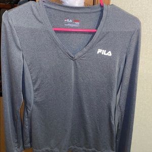 Grey long sleeve Fila shirt
